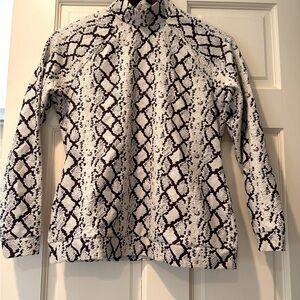 ZIMMERMAN NWOT Python Snakeskin Patterned mock turtleneck women’s